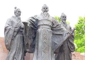 战国武将古代人物雕塑