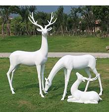 玻璃钢鹿雕塑玻璃钢动物雕塑玻璃钢制品玻璃钢摆件
