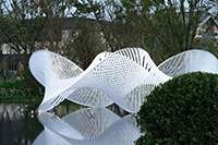 水景不锈钢镂空编织现代抽象雕塑摆件